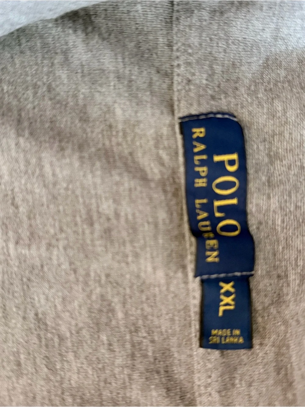 Polo by Ralph Lauren Gray Quarter-Zip Sweater with Navy Pony